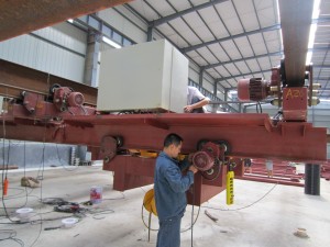 赤壁蒲圻起重机械结构产品出厂检验车间图展。
